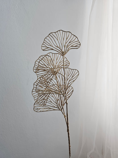 Artificial Golden Gingko Leaves