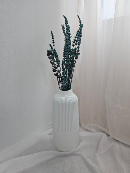 Fluted Plastic Vases