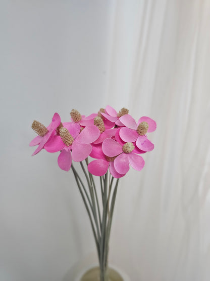 Handmade Gilly / Violet Wood Flower