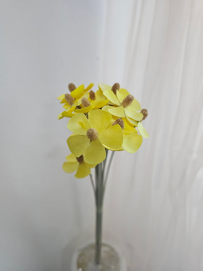 Handmade Gilly / Violet Wood Flower