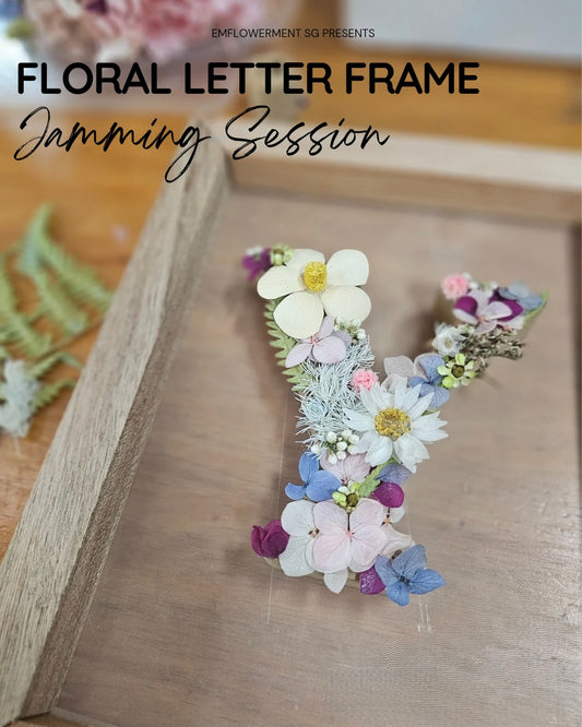 Floral Letter Frame Jamming Session