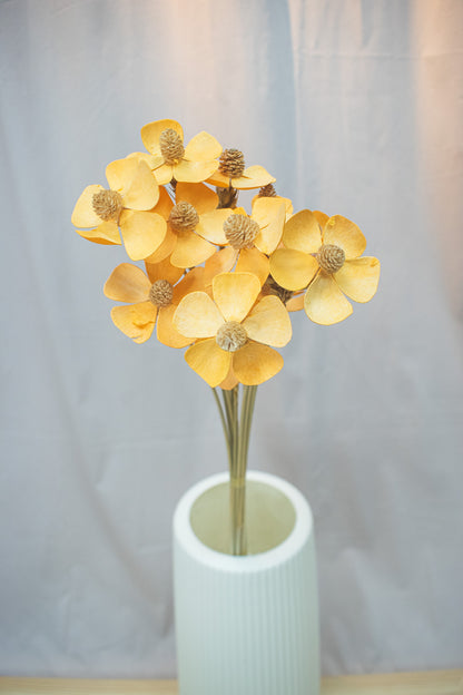 Handmade Gilly / Violet Wood Flower