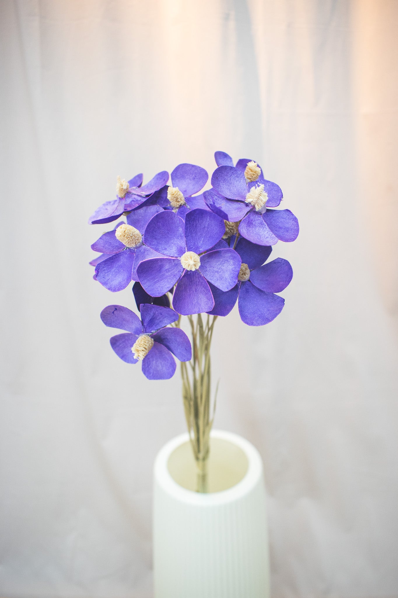 Handmade Gilly / Violet Wood Flower